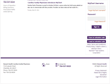 Tablet Screenshot of nhcarolinafamilyphysicians.org